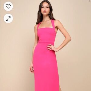 NWT - Lulus Pink Column Dress